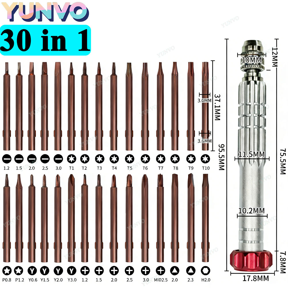 Electronics Repair Business - Set Obeng Presisi Magnetik 30 in