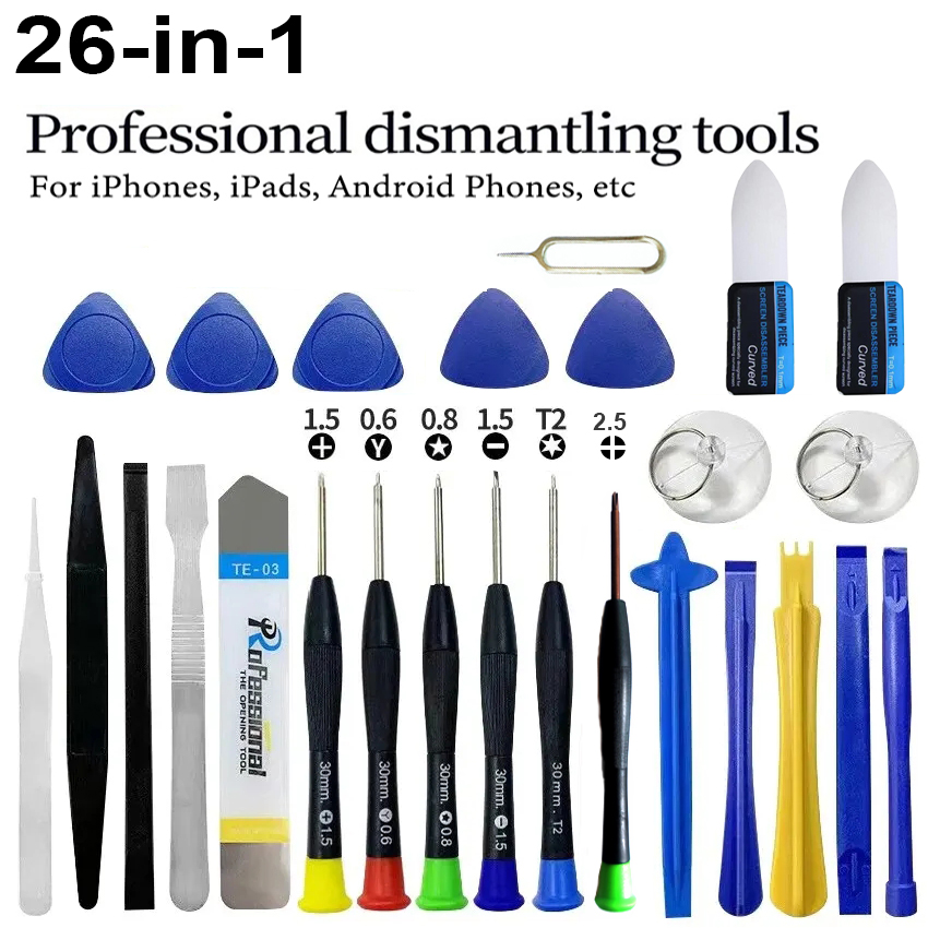Phone Opening Tool - Set Alat Perbaikan Ponsel 26 in