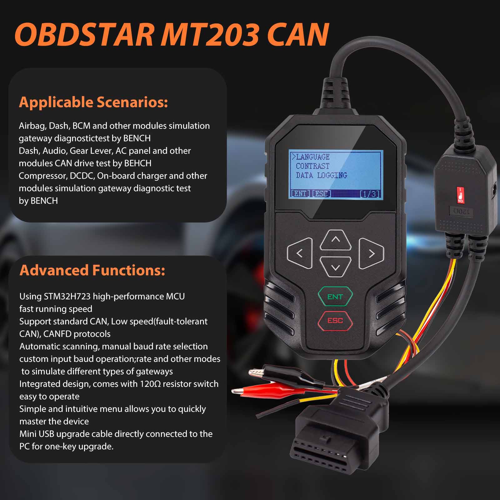 2026 OBDSTAR MT203 CAN Driver/ - Electronics Repair Simulator ulasan dan harga