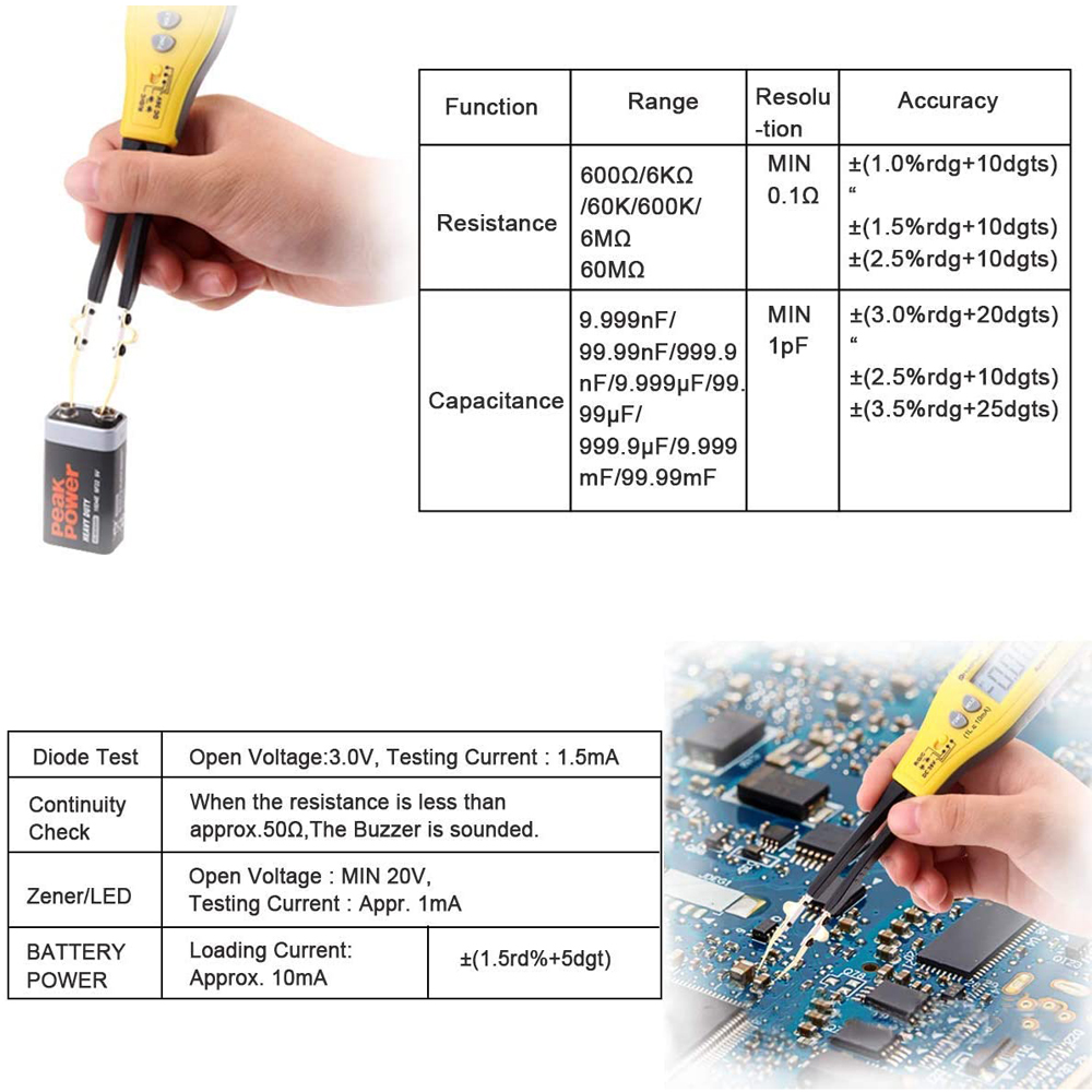 990C Smart SMD Tester Smart Pi - Smd Tweezer Set ulasan dan harga