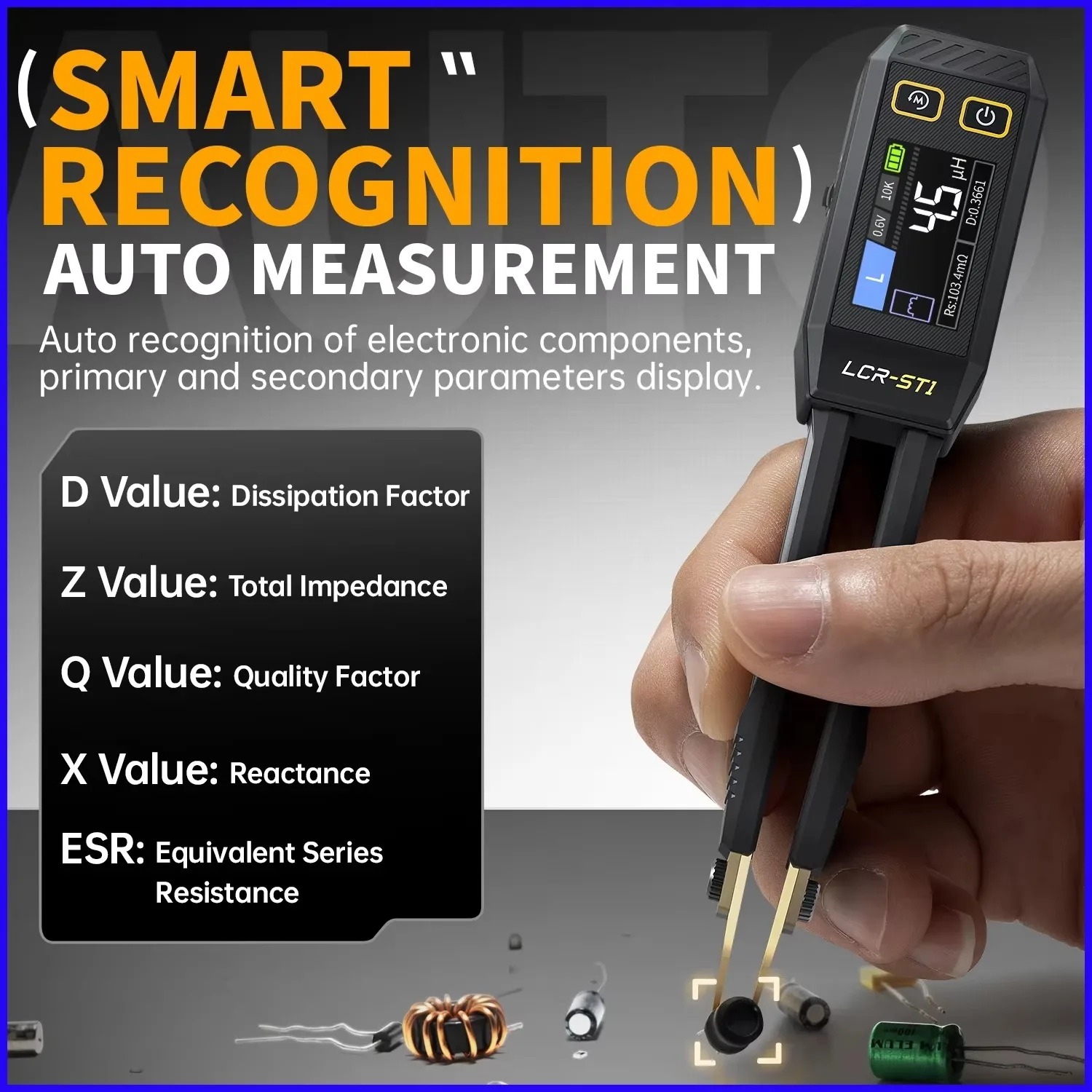 FNIRSI LCR-ST1 Smart LCR Bridg - Smd Tweezer Set ulasan dan harga
